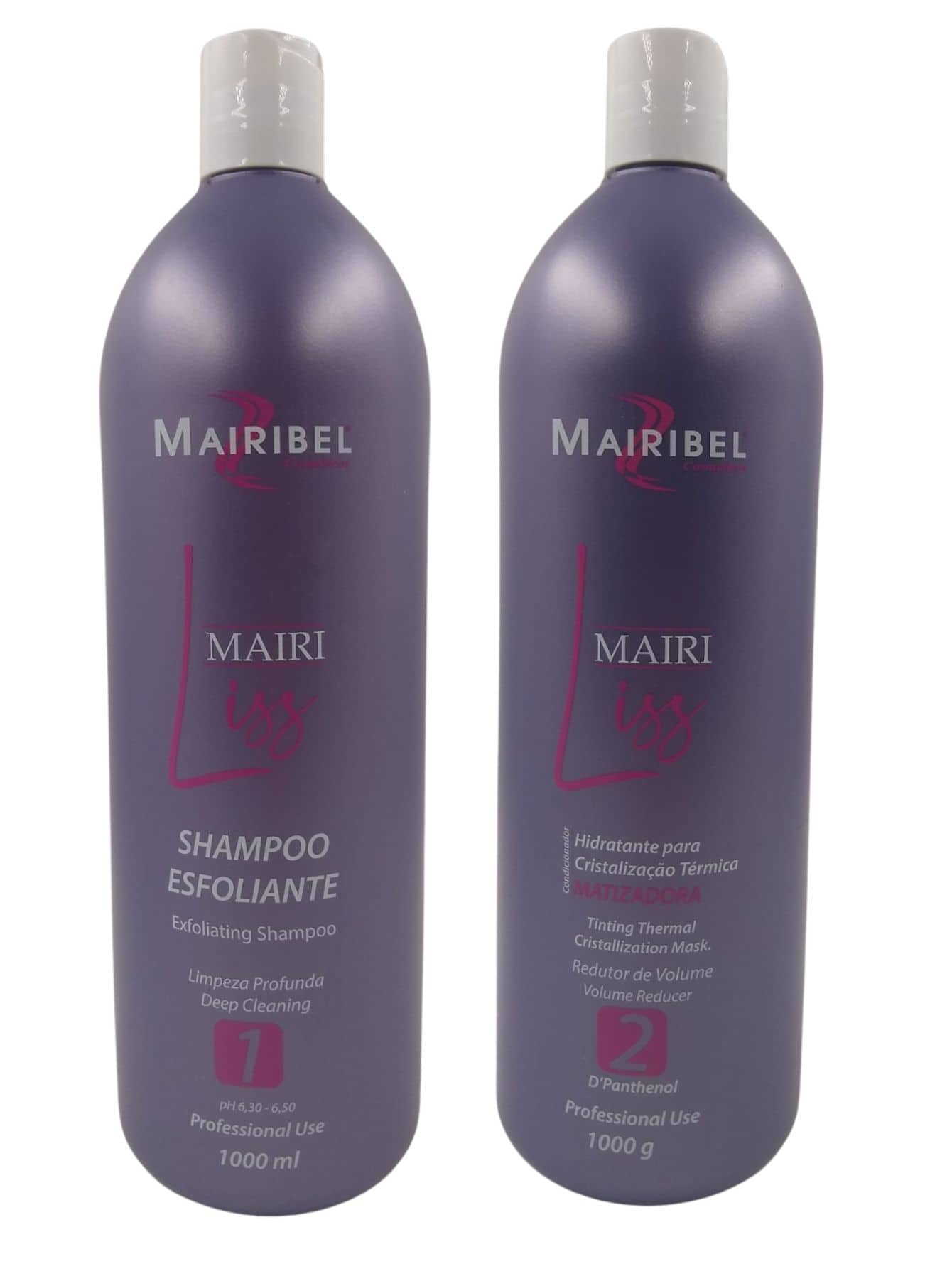 Escova Progressiva Mairibel Com Efeito Matizante 2 Passos - Roxo - Visão 1