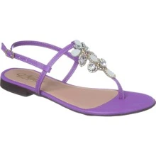 Women Flat Sandals - 紫色 - 查看 1