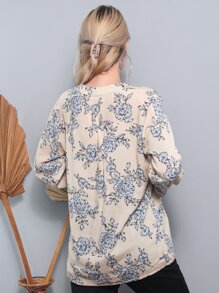 Women Blouses - 杏色 - 查看 6