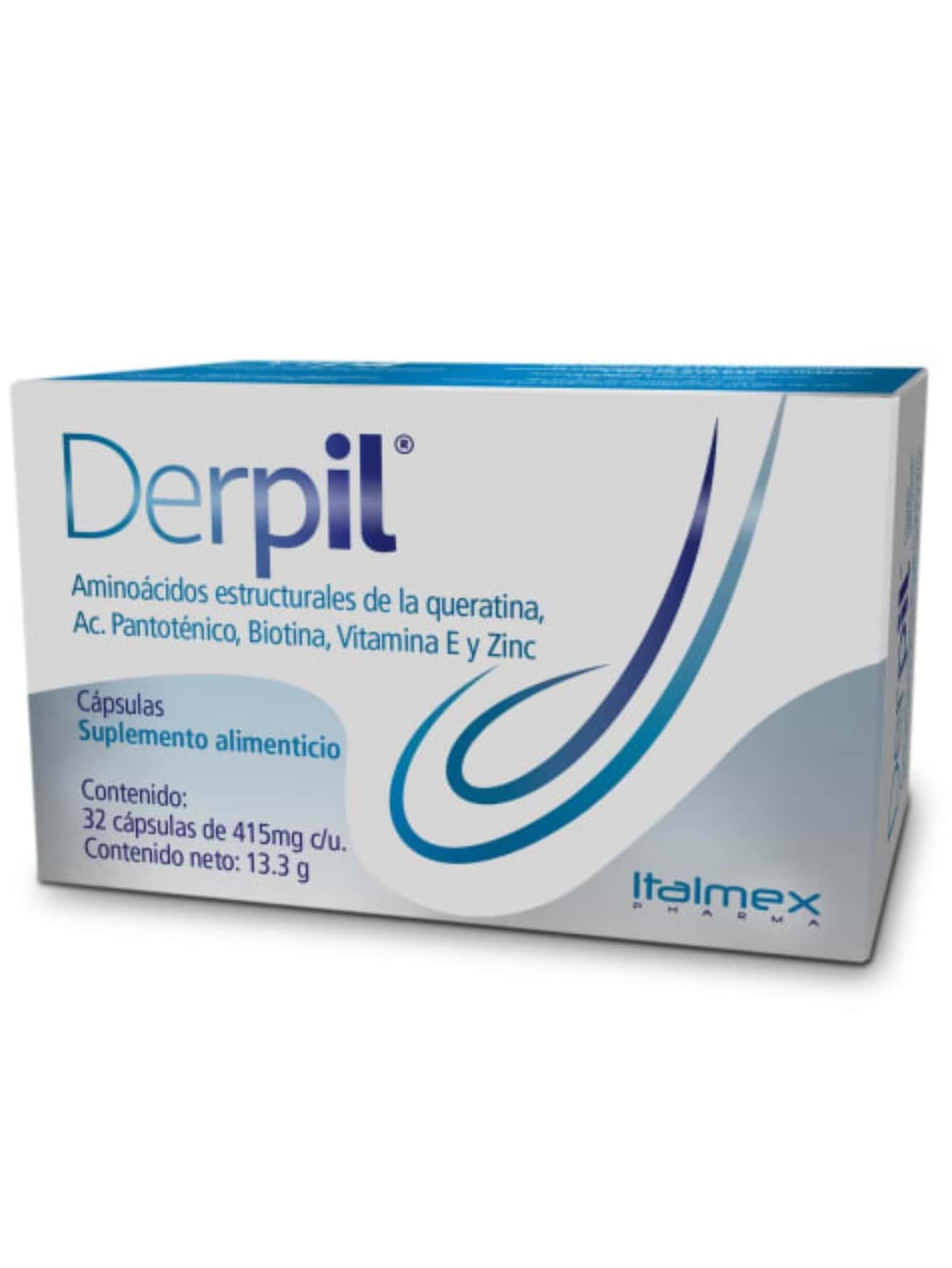 Derpil suplemento alimenticio con 32 cápsulas - Azul y blanco - Ver 1