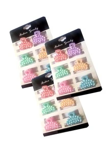 18  pinzas pastel perla cabello piojitos accesorios 1era calidad - Multicolor - Ver 2