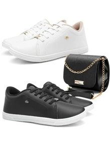 Women Casual Shoes - 黑與白 - 查看 1