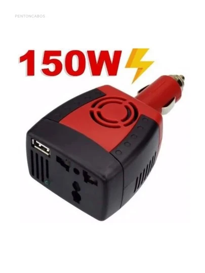 Inversor Conversor Carro Tomada Veicular 150w 12v Para 127v