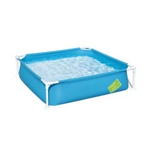 Piscina Cuadrada Alberca Armable Azul Infantil Estructural Piscina Infantil Para Niñas y Niños Piscina - Azul - Ver 1