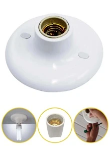 5 Suporte de lâmpada plafon Redondo Padrão branco plug E27 Plafonier NR-55-X5 - Multicolorido - Visão 3