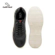 Tênis Casual Masculino - Preto - Visão 3
