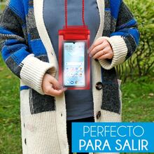 Funda impermeable Bolsa contra agua Anti Fugas para Celular Móvil - Rojo - Ver 6