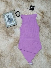 Women Bodysuits - 淡紫色 - 查看 2