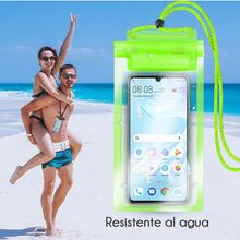 Funda impermeable Bolsa contra agua Anti Fugas para Celular Móvil - Verde - Ver 9