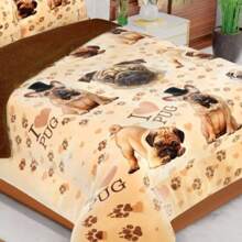 Soft Shearling Reverse Coverlet - Khaki - View 2