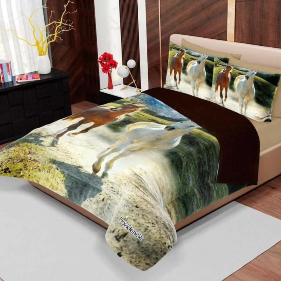 Soft Shearling Reverse Coverlet - Vert - Voir 1