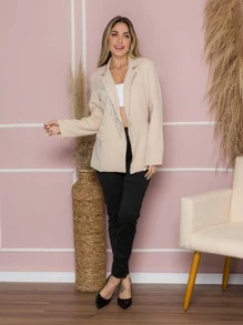 Women Blazers - 米色 - 查看 1