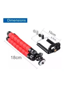Tripie Flexible Soporte Universal Base Para Celular, Cámara - Rojo - Ver 3