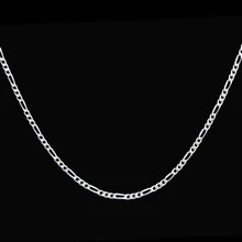 Dije Letra "L" Plata fina Ley .925 + cadena de Plata fina .925 - Plateado - Ver 5