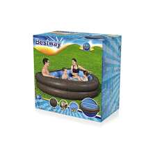 Piscina Inflable Familiar Media Luna 2.31 mts Café Bestway Alberca Inflable con Asientos inflables Piscina Hinchable Familiar