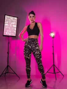 Women Leggings - Verde militar - Ver 3