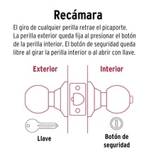 Basic Bal-Cm-Rp 23565 Cylindrical Ball-Type Lock With  Chamber - Silver - View 3