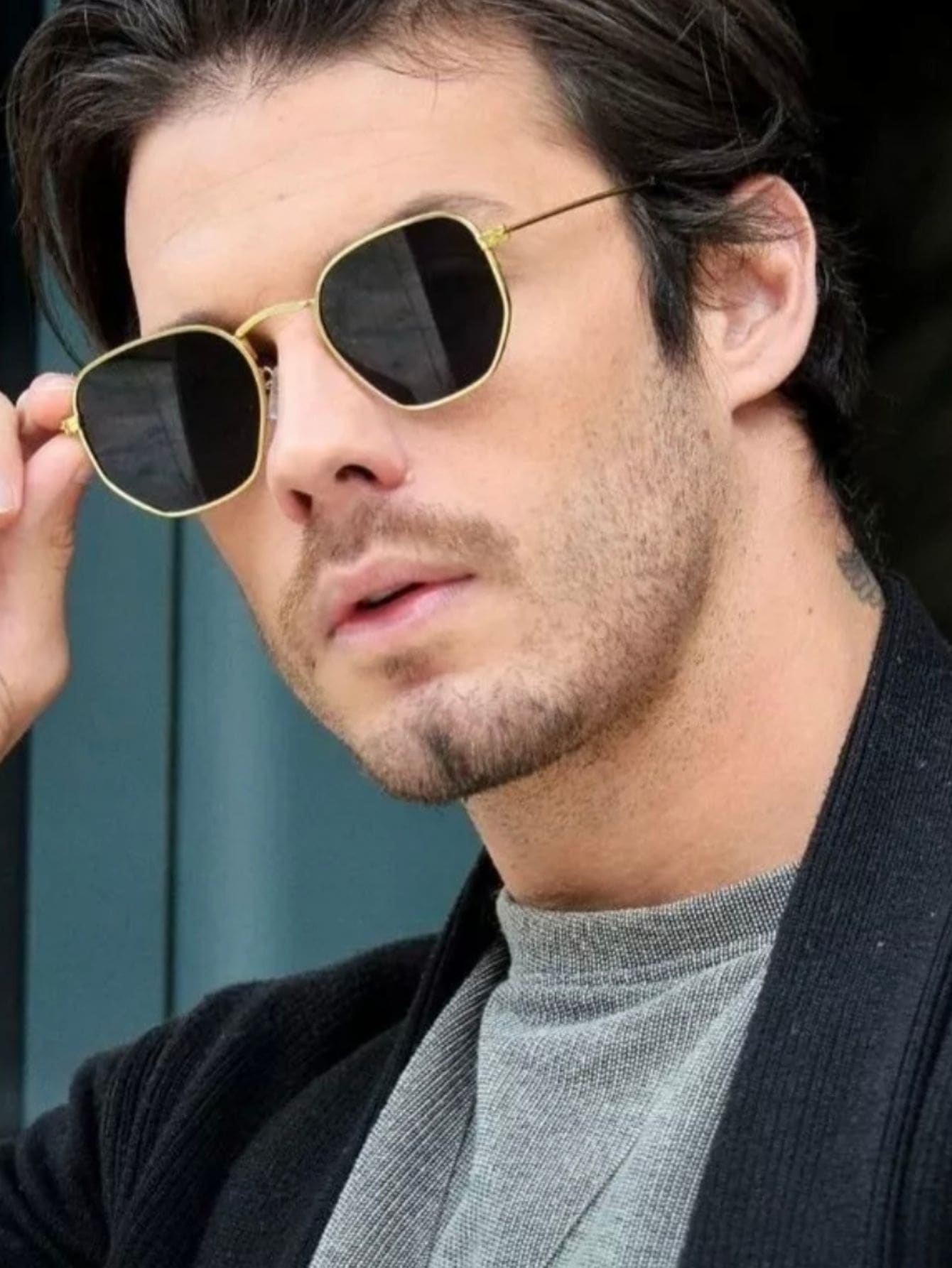 Men Fashion Glasses - 金色 - 查看 1