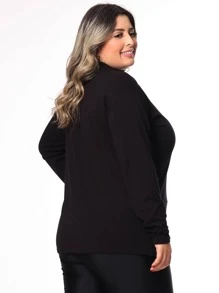 Women Blouses - 黑色 - 查看 2