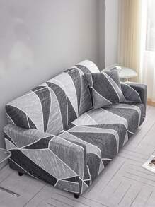 In Tơ sữa Bọc ghế sofa 1 Miếng + 42*42cm Vỏ gối 1 Miếng - Xám - Xem 2
