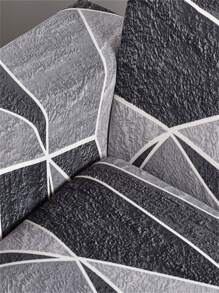 In Tơ sữa Bọc ghế sofa 1 Miếng + 42*42cm Vỏ gối 1 Miếng - Xám - Xem 3