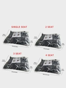 In Tơ sữa Bọc ghế sofa 1 Miếng + 42*42cm Vỏ gối 1 Miếng - Xám - Xem 9