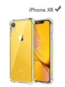 Capa Capinha De Celular iPhone XR anti impacto Transparente Flexível Invisível borda anti queda - Transparente - Visão 1