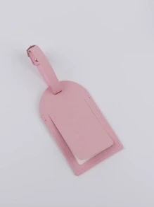 时尚金箔飞机旅行行李标签卡夹行李箱标签姓名标签卡套吊牌吊坠旅行必需品旅行配件旅行背包旅行包行李箱旅行装备返校包学校用品学校配件学校用品 - 淺粉色 - 查看 3