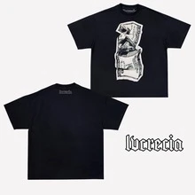 Playeras Hombres Camiseta Con Estampado De Figura - Negro - Ver 2