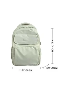 Dễ thương Ở giữa Trung học phổ thông Ba lô Cặp sách Đối với Cô gái Ba lô Đối với Trường học Sinh viên Cặp sách - Màu xanh Bạc hà - Xem 2