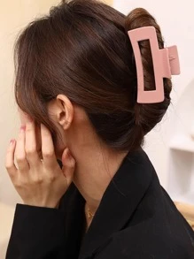 2pcs Rectangle Design Hair Claw - Multicolor - View 6