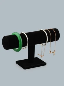 1pc Creative Single-layer Bracelet Display Stand For Jewelry, Watch, Bracelet, Bangle - Black - View 1