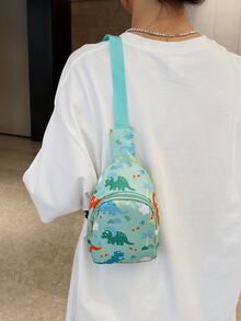 Pechera mini dibujos animados lindo patrón dulce - Verde - Ver 3