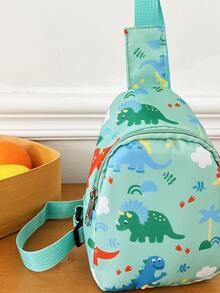 Pechera mini dibujos animados lindo patrón dulce - Verde - Ver 5