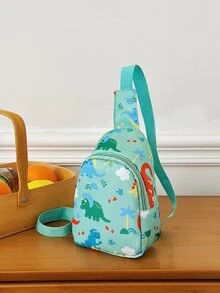 Pechera mini dibujos animados lindo patrón dulce - Verde - Ver 9