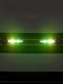 2 chiếc Led Drl chạy bằng gió có quạt, đèn xoay, đèn pha lái xe, phụ kiện xe hơi - Màu xanh lam - Xem 8