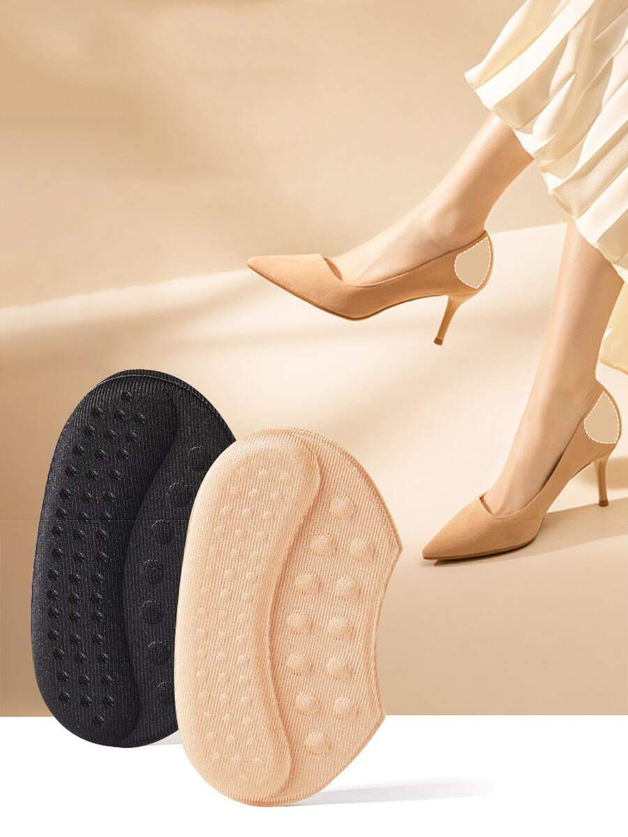 2入組腳跟墊防滑,磨損抵抗腳貼布 - 黑色 - 查看 1