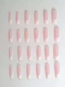 時尚裸色法式假指甲貼片美甲用品 - 彩色 - 查看 3