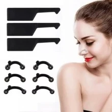 KKV SHOP Nariz invisible, nariz deformada, nariz hermosa - Negro - Ver 2