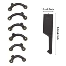 KKV SHOP Nariz invisible, nariz deformada, nariz hermosa - Negro - Ver 3