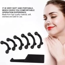 KKV SHOP Nariz invisible, nariz deformada, nariz hermosa - Negro - Ver 4