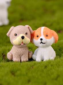 3入組/套微型創意狗狗形狀山水裝飾用品,DIY狗狗裝飾用品配件 - 彩色 - 查看 2