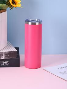 1入組550毫升隔熱雙壁不銹鋼真空直杯帶噴漆塗層，玫瑰紅 - 玫紅色 - 查看 1