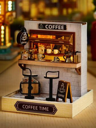 1set DIY Miniature Mini Shop Kit Room Decoration Christmas Gifts Color Block Color Blocks