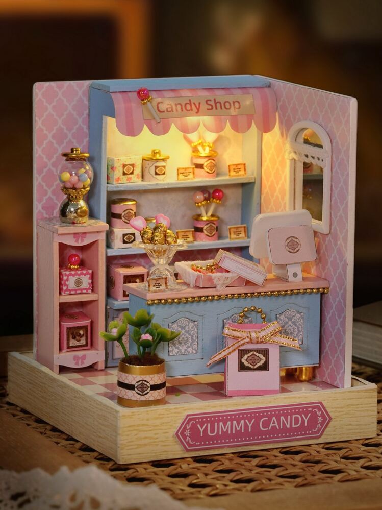 Alnicov Set Da Tè In Miniatura 15 Pezzi In Porcellana – Servizio Da Pranzo Per Casa Delle Bambole 1/12, Con Teiera, Tazze E Piattini, Decorazione Floreale - 4
