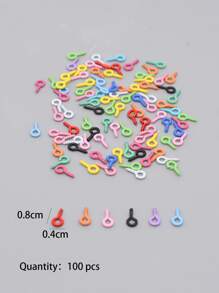 100 piezas/set Broche de langosta Accesorio de joya DIY - Multicolor - Ver 3