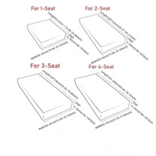 1 tấm bọc ghế sofa đàn hồi màu cam cho ghế sofa đơn, đôi, ba chỗ ngồi hình chữ L trong phòng khách - trái cam - Xem 9