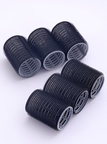 发卷，6 件卷发器，大号卷发器，适合长发、中发、短发、浓密、细发、刘海，自握式无热卷发器，发卷套装，发卷，无热卷发，卷发器，理发店美发产品及配件，美容旅行必备品，返校，旅行度假必备品，女士发饰 - 黑色 - 查看 4