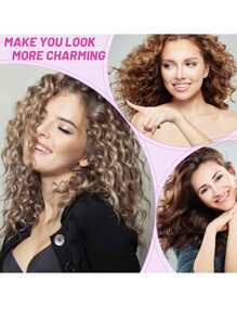 发卷，6 件卷发器，大号卷发器，适合长发、中发、短发、浓密、细发、刘海，自握式无热卷发器，发卷套装，发卷，无热卷发，卷发器，理发店美发产品及配件，美容旅行必备品，返校，旅行度假必备品，女士发饰 - 黑色 - 查看 7