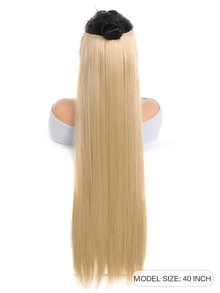 5夾子接髮-長款直發 - 香檳色 - 查看 2